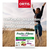 Ortis Fruits et Fibres Régulier consommées en déplacement pour un usage pratique