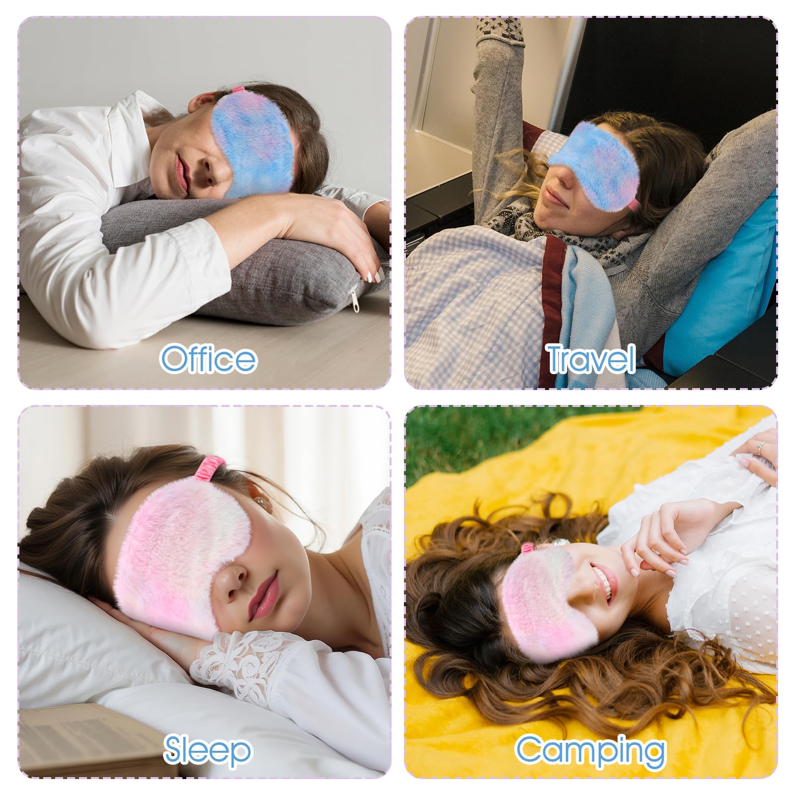 Oruola masque yeux convient enfants et adultes, parfait pour jeux et repos