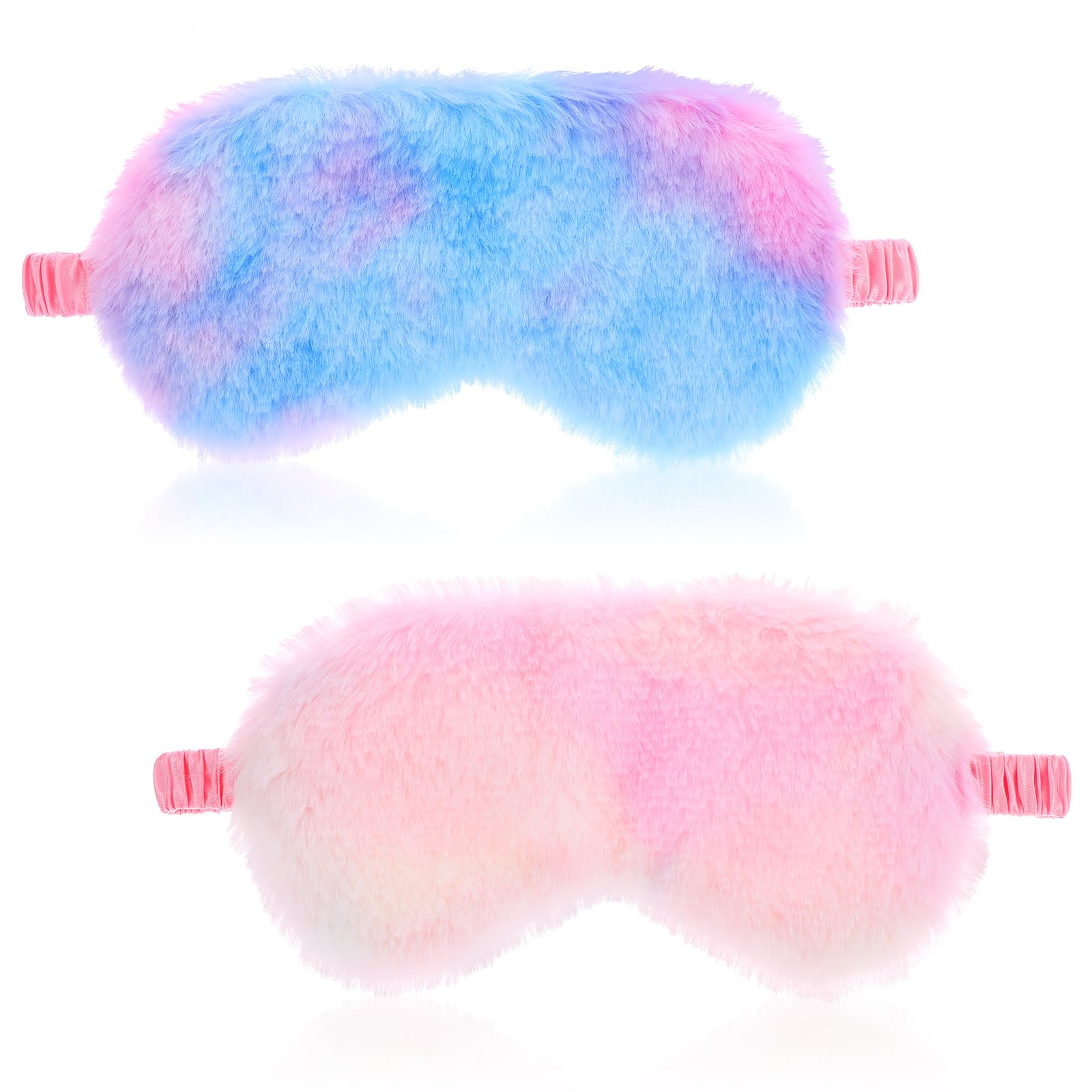 Masque yeux Oruola en peluche arc-en-ciel pour un sommeil doux et confortable