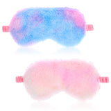 Masque yeux Oruola en peluche arc-en-ciel pour un sommeil doux et confortable