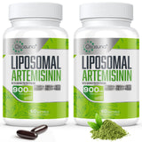 Osasuna artémisinine liposomale, bouteille claire, absorption potentielle améliorée.