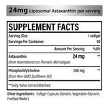 Osasuna Astaxanthine liposomale - extrait Haematococcus pluvialis pour meilleure biodisponibilité.
