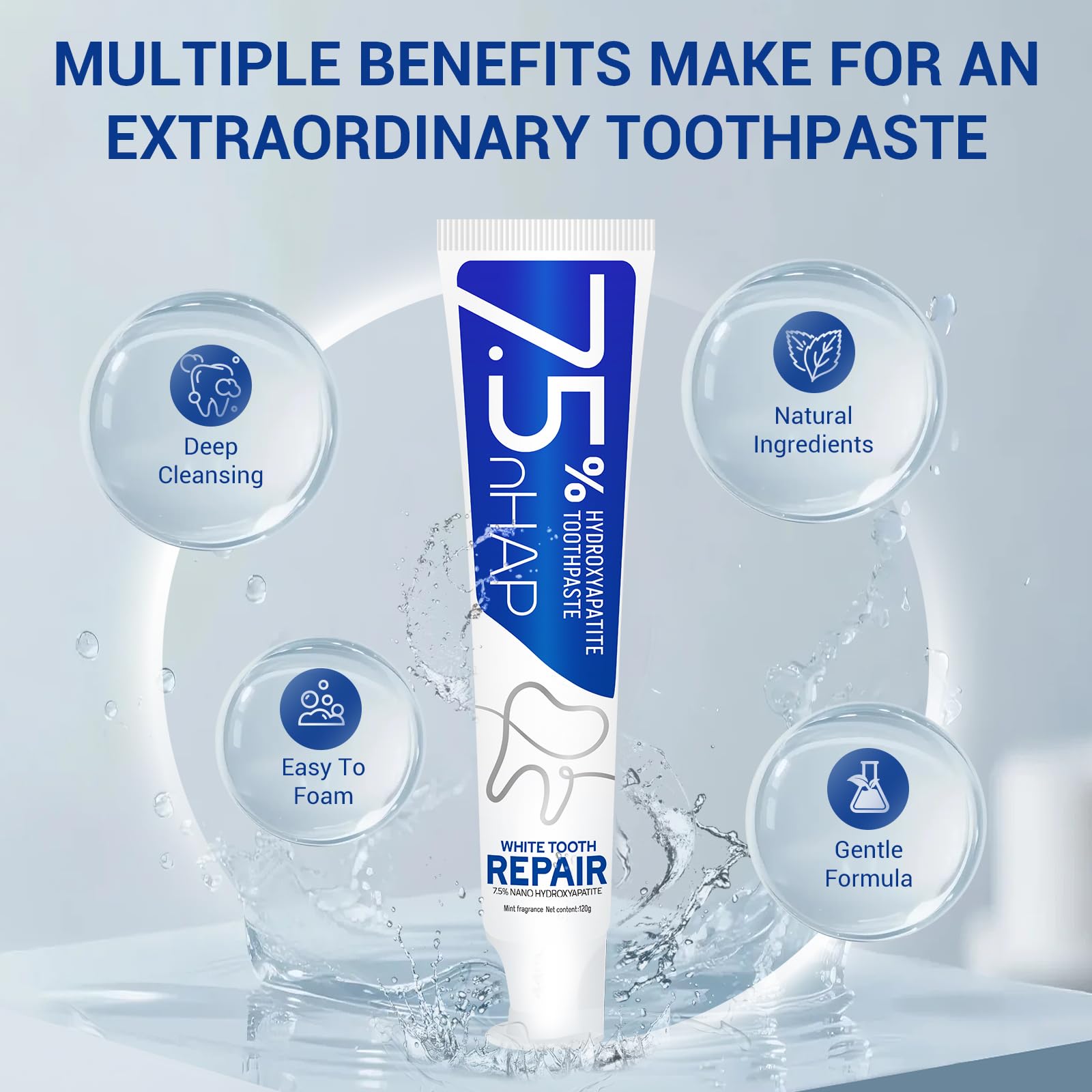 Osatap dentifrice hydroxyapatite nano – sensation de nettoyage efficace.