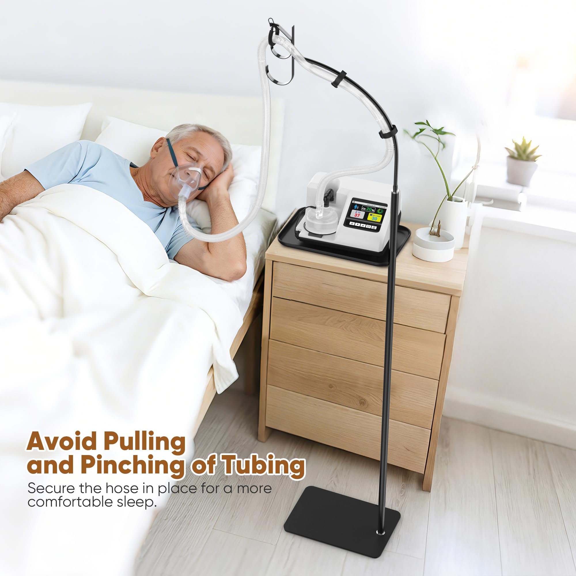 Oslora tapis protecteur nuit CPAP, protège la surface et évite les éclaboussures.