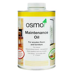 Osmo Huile d’entretien pour bois huilé, bouteille prête à raviver l’éclat sans ponçage.