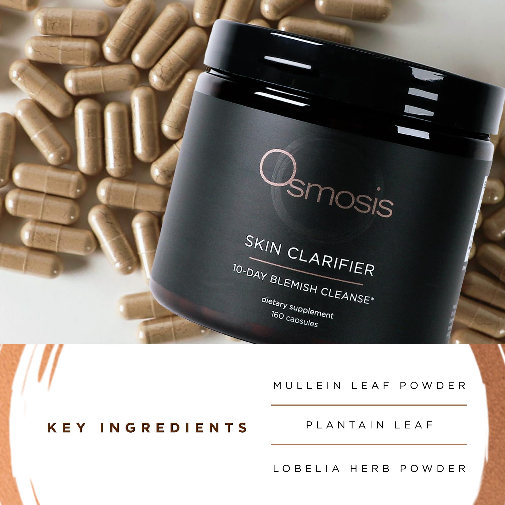 Gélules Osmosis Skin Clarifier, format pratique et portable