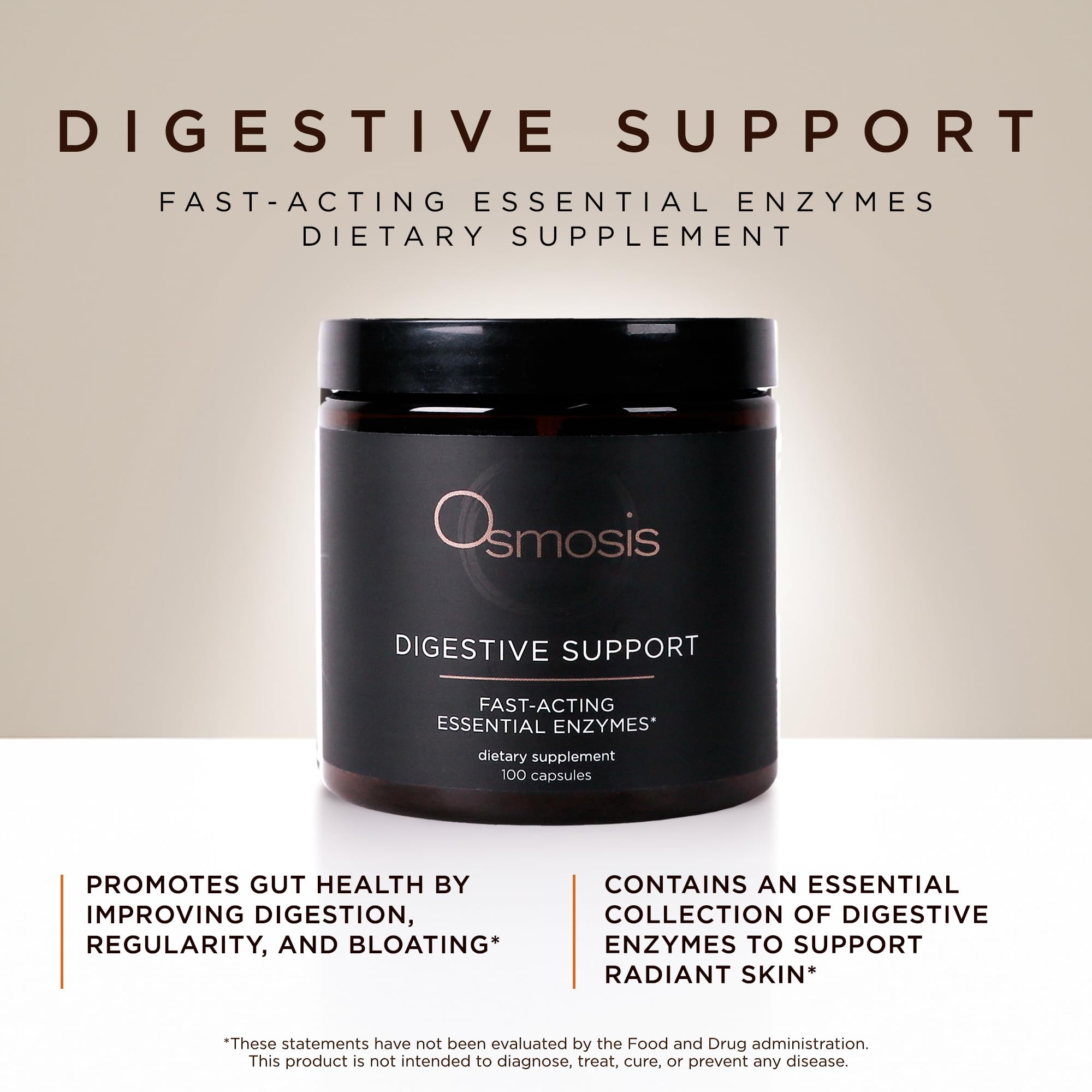 OSMOSIS Soins de la peau, gélules, facilité d’ingestion après repas