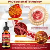 Ampoule Ossual liposomal pour absorption accrue et stabilité des actifs.