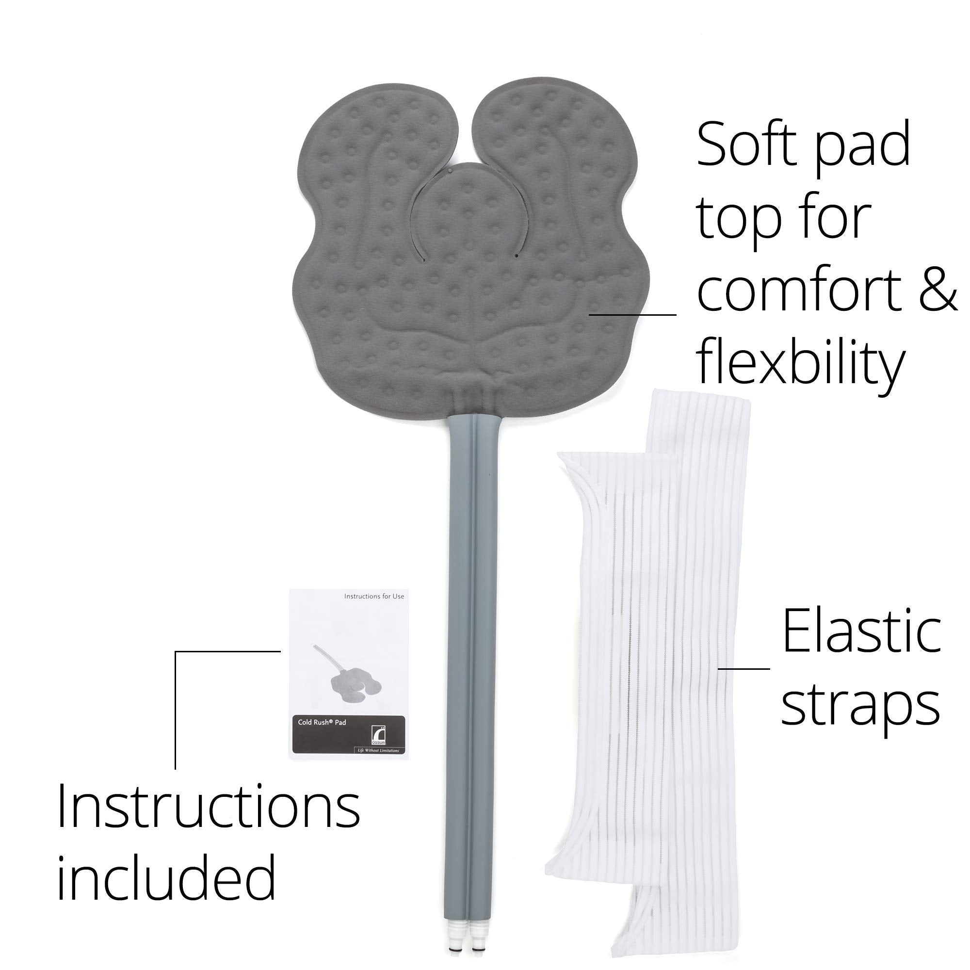 Coussin Ossur Cold Rush universel sur hanche pour récupération progressive.