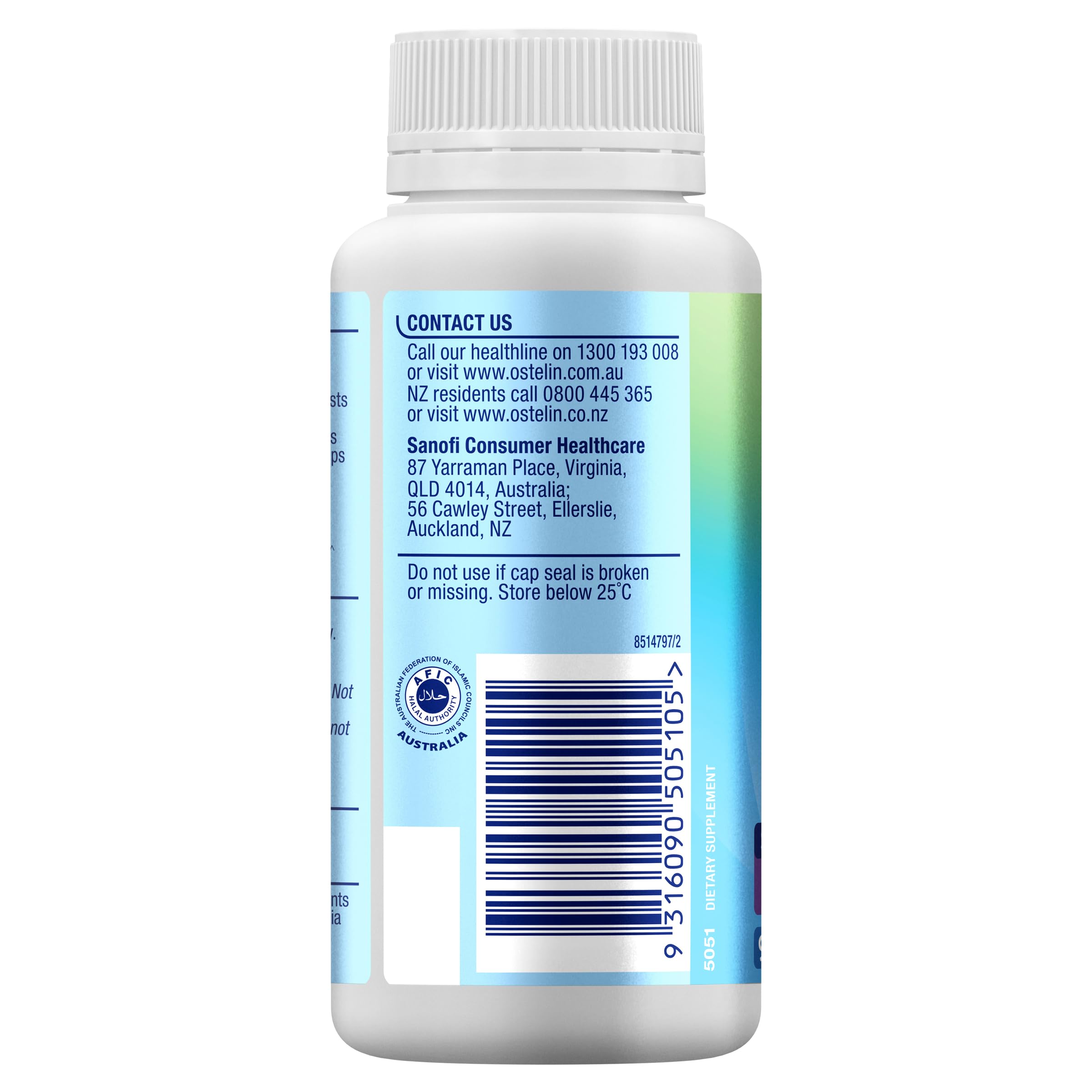 Tablettes Ostelin Calcium D3 goût baie, utilisation quotidienne agréable.