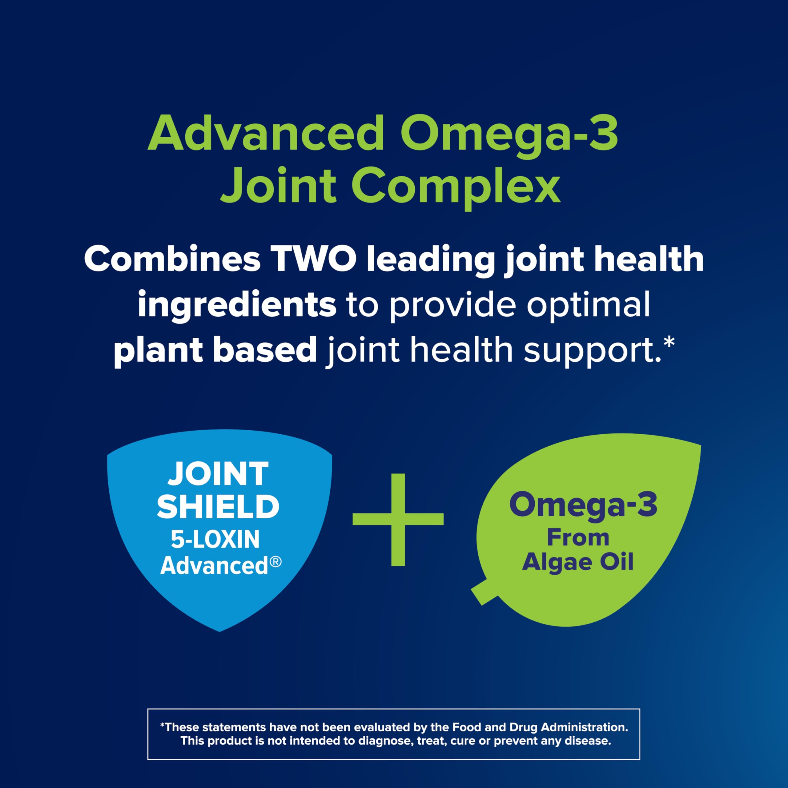 Dose quotidienne Osteo Bi-Flex Avancé Omega-3 360 mg d’oméga-3 végétal.