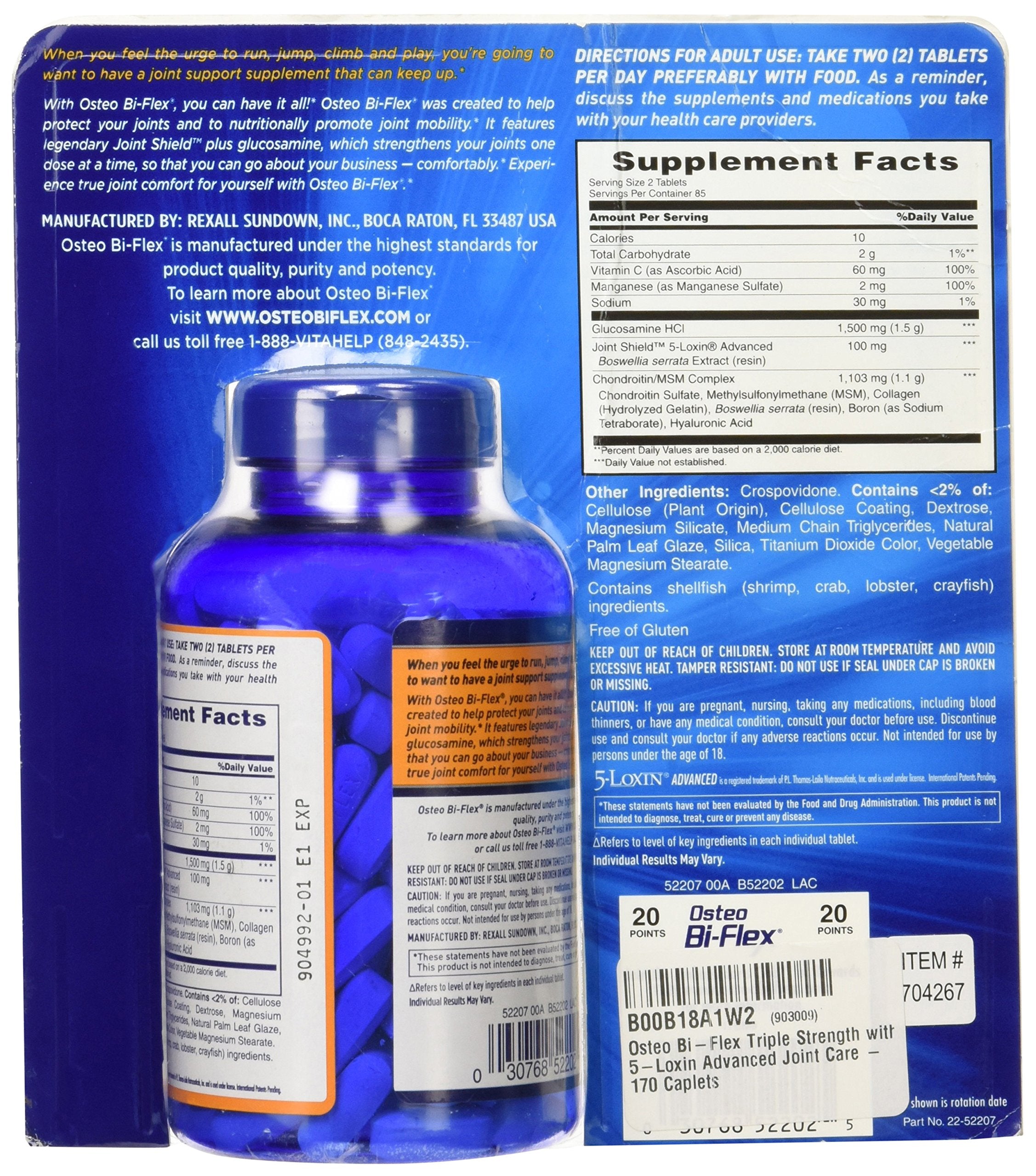 Osteo Bi-Flex: capsules triple-force, prise quotidienne simple et pratique.