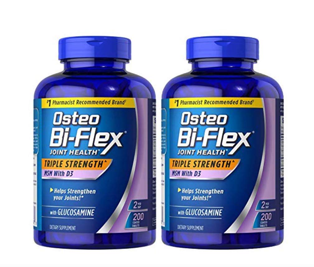 Osteo Bi-Flex, bouteille Triple Strength MSM D3, soutien potentiel des articulations au quotidien