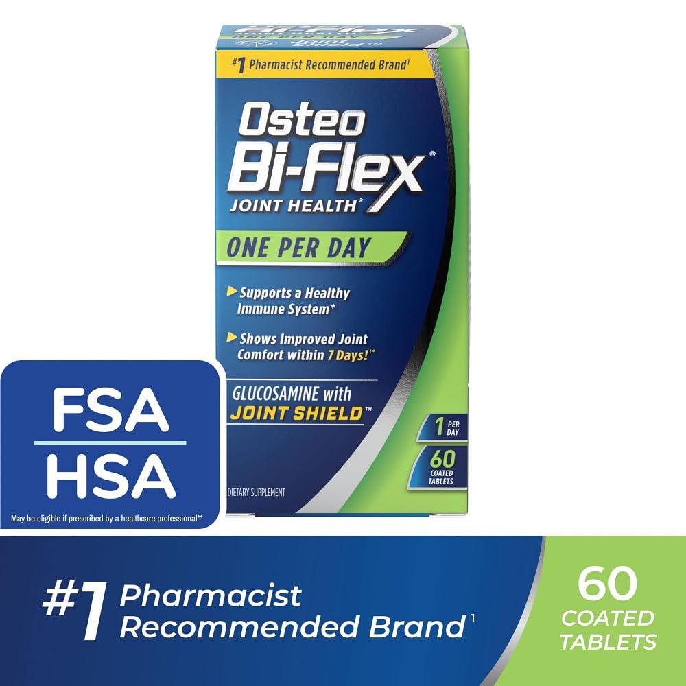 Ensemble Osteo Bi-Flex prêt à l'achat, packaging clair et informatif.