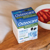 Osteocare Plus – boite et comprimés pour une routine nutritionnelle quotidienne