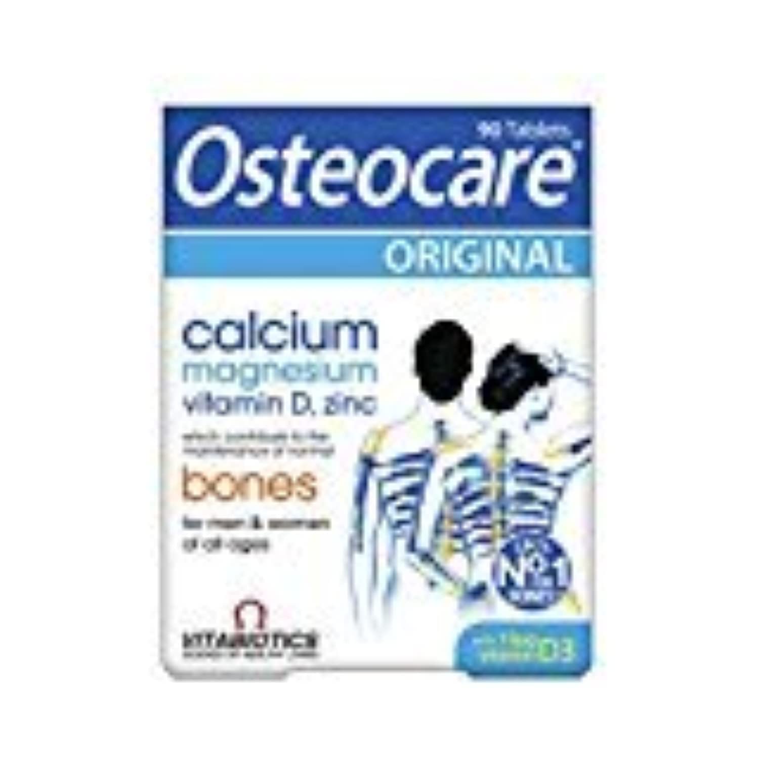 Osteocare tablettes-magnesium-300mg pour le soutien musculaire et l'énergie.