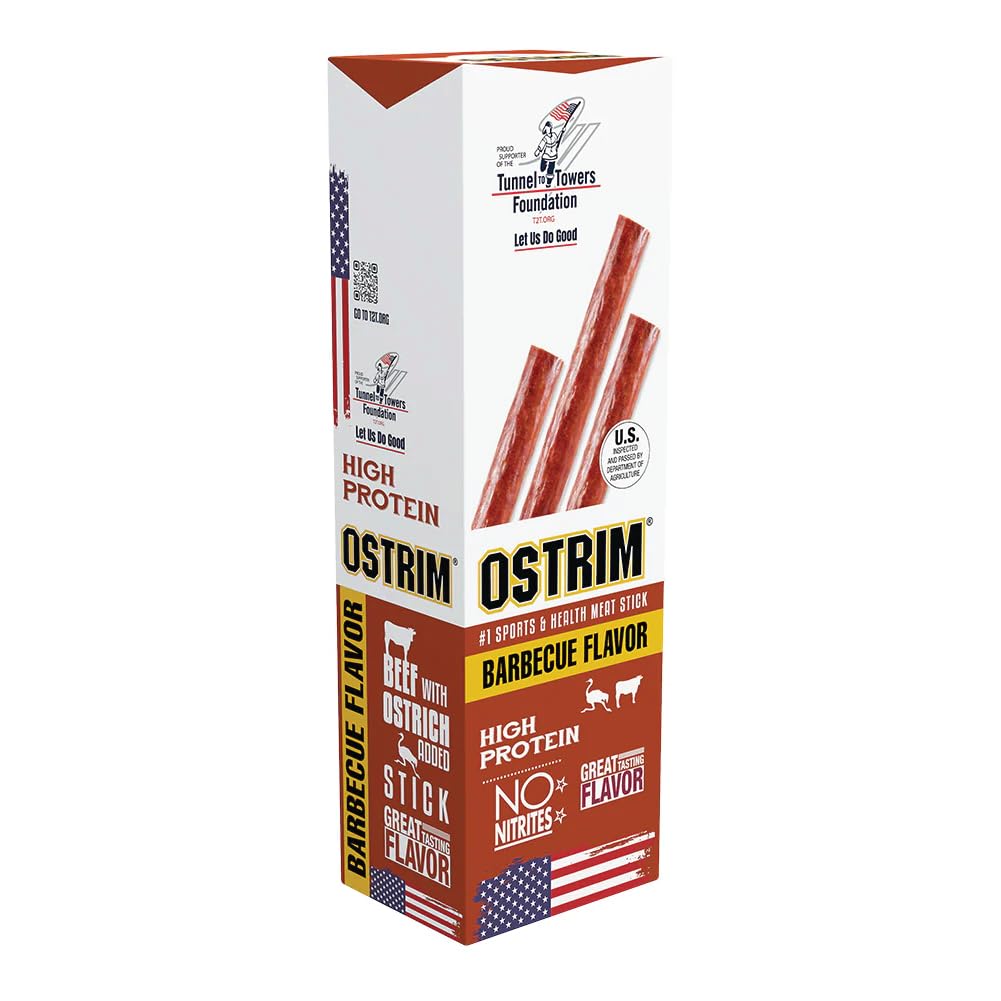 Ostrim jerky boeuf-autruche saveur barbecue emballage pratique