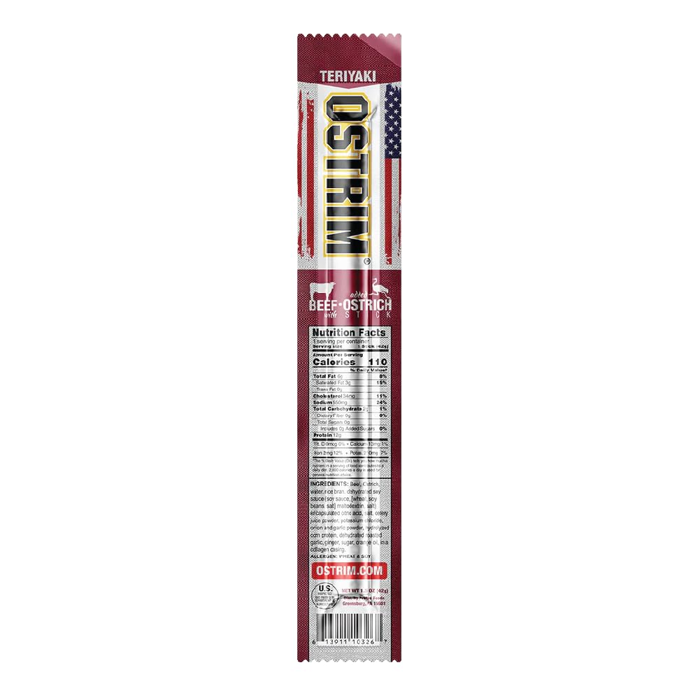 Ostrim Teriyaki boeuf et autruche, portion individuelle pratique