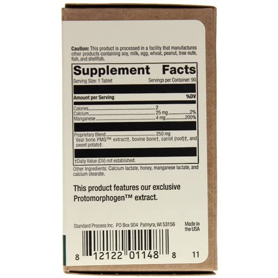 Comprimés Ostrophin PMG par Standard Process, faciles à prendre.