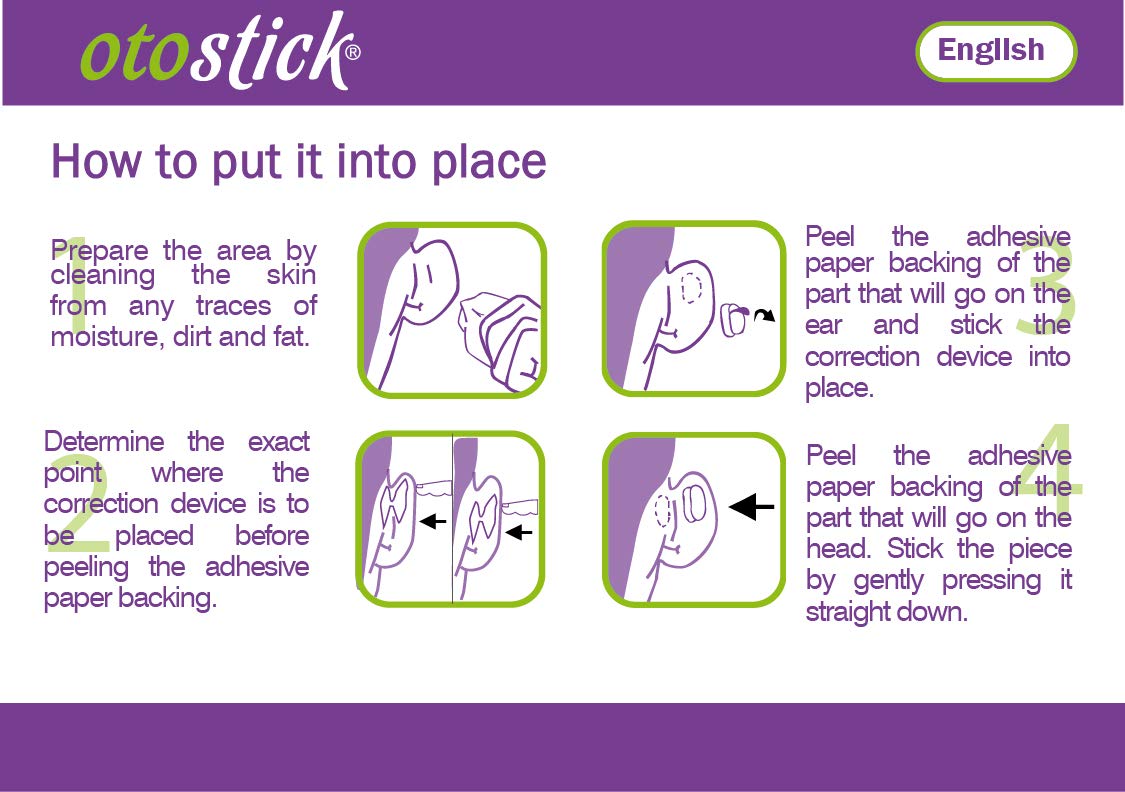 Otostick nettoyage-zone-derrière-les-oreilles garantit une nouvelle adhérence optimale.