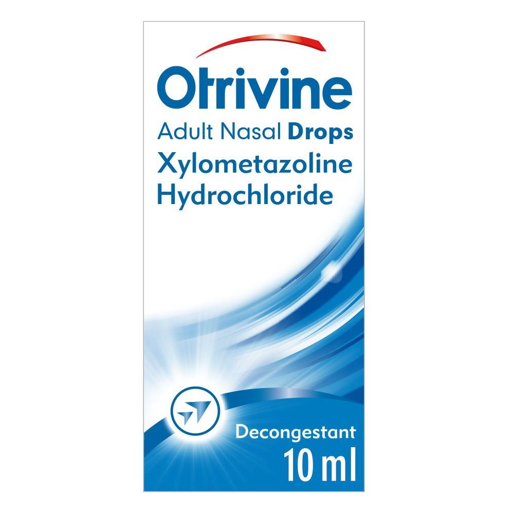 Otrivine gouttes nasales en bouteille de 10 ml prête à l'emploi pour usage rapide