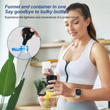 OUMASK Conteneur protéine 50ml noir facile à nettoyer avec matériaux sûrs