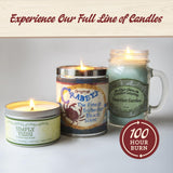 Our Own Candle Company Lovespell sans gluten et sans parabènes, cruauté animale exclue.