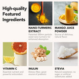 OurJrney arôme mango-turmeric, dégustation agréable en tout lieu.
