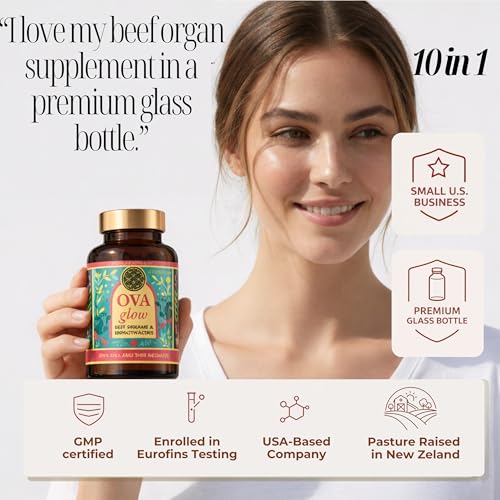 OVA flame organes-boeuf, mélange nourrissant pour soutien global de la vitalité.