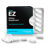 OVER EZ pré-boisson, boîte de 12 capsules, récupération après soirée et réveil plus frais