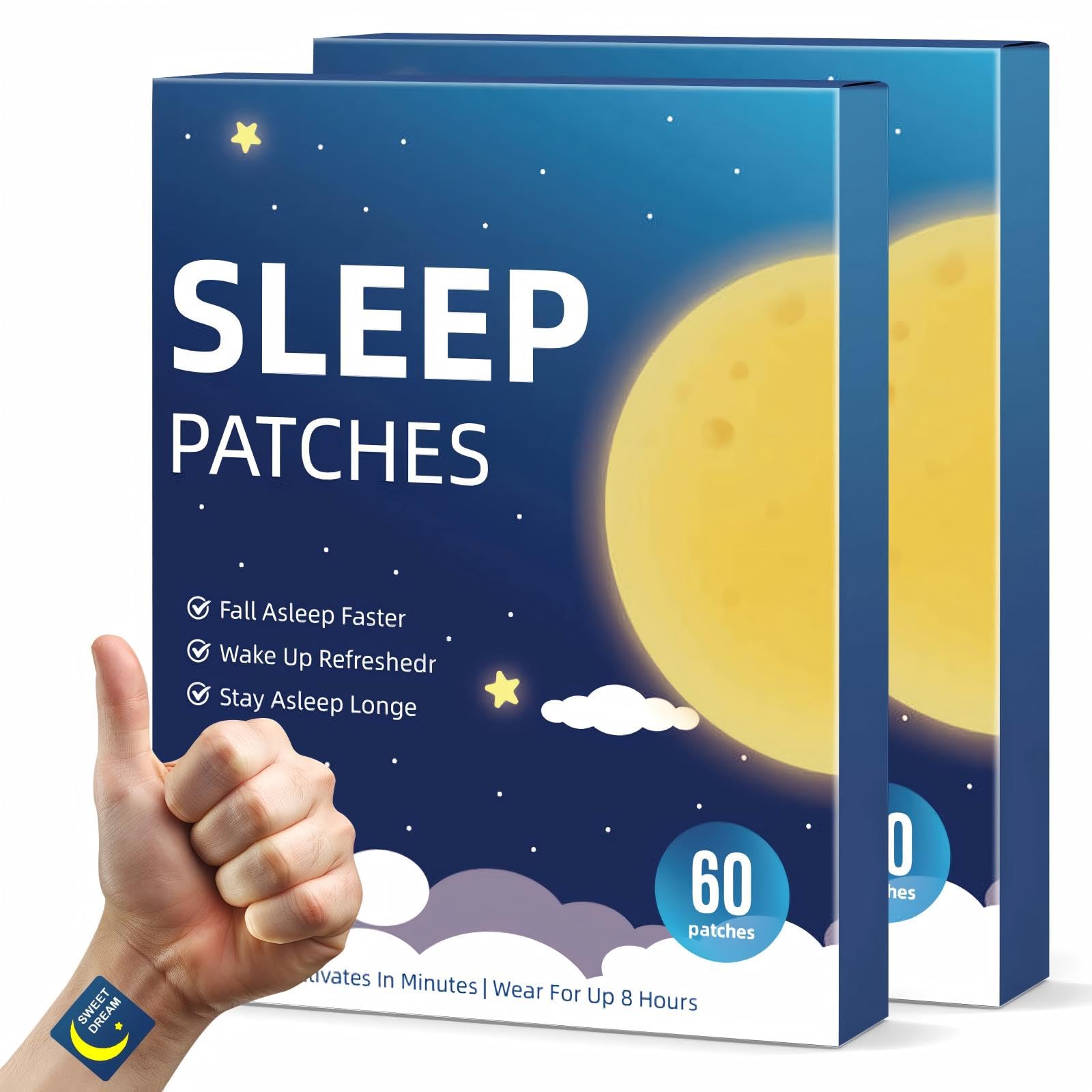 OVICISK patch sommeil: application facile sur peau nue pour une nuit paisible.
