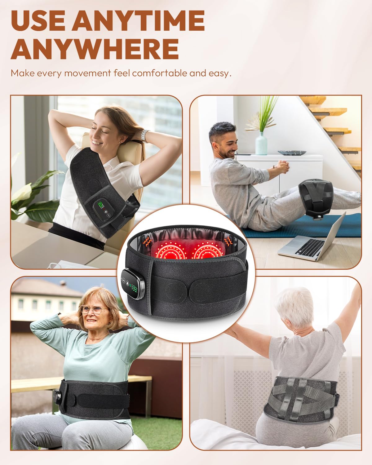 Conception portable et pliable ovimaz, idéal pour voyage et bureau
