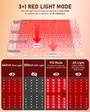 Mise en place des modes rouge 660/850 et TOUS pour usage à domicile.