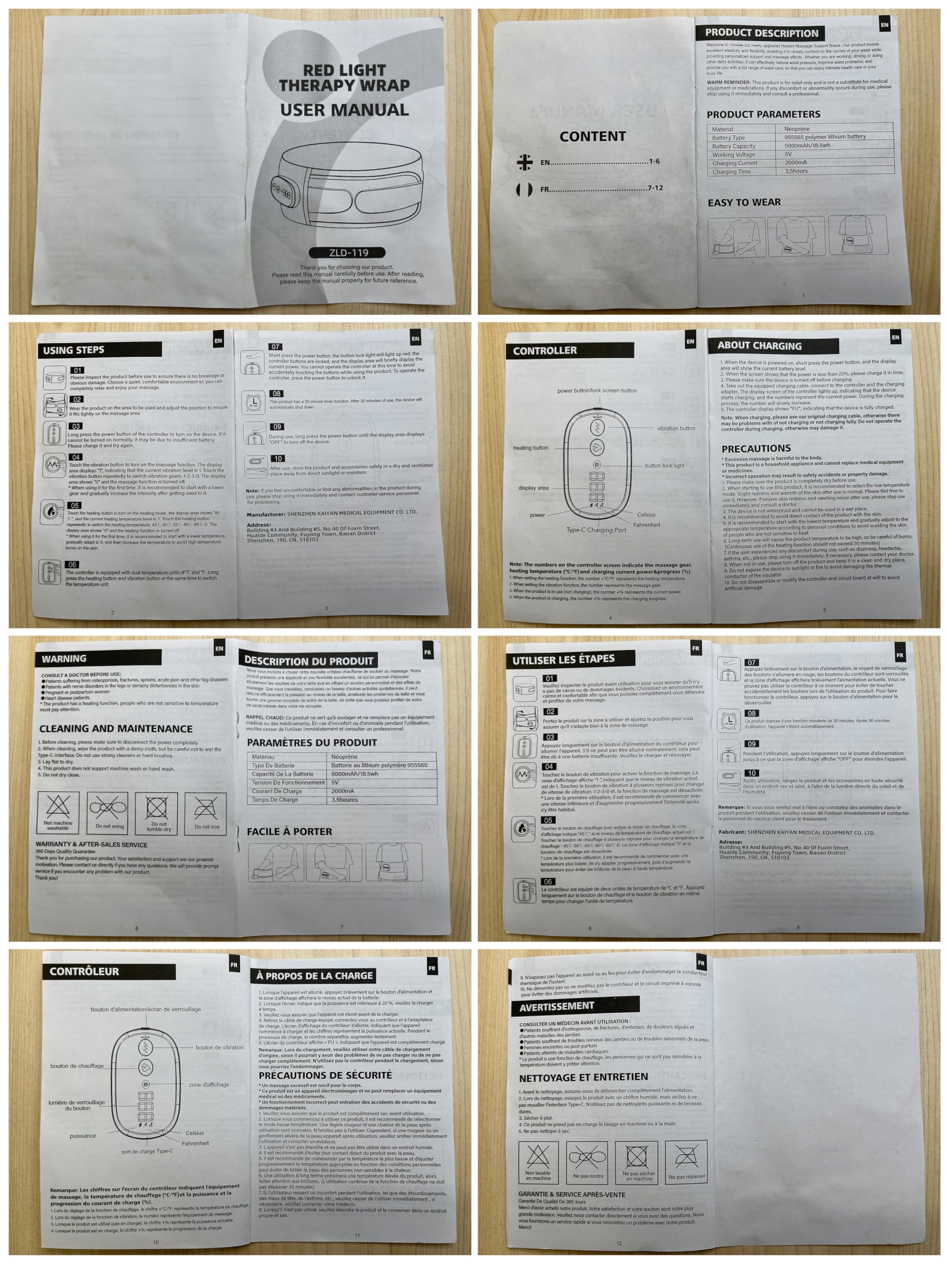 Recharge par connectivité USB-C ovimaz pratique et rapide