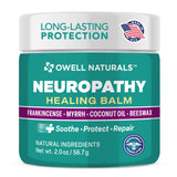 Baume OWELL NATURALS pour neuropathie sur pieds, apaisement des inconforts quotidiens.