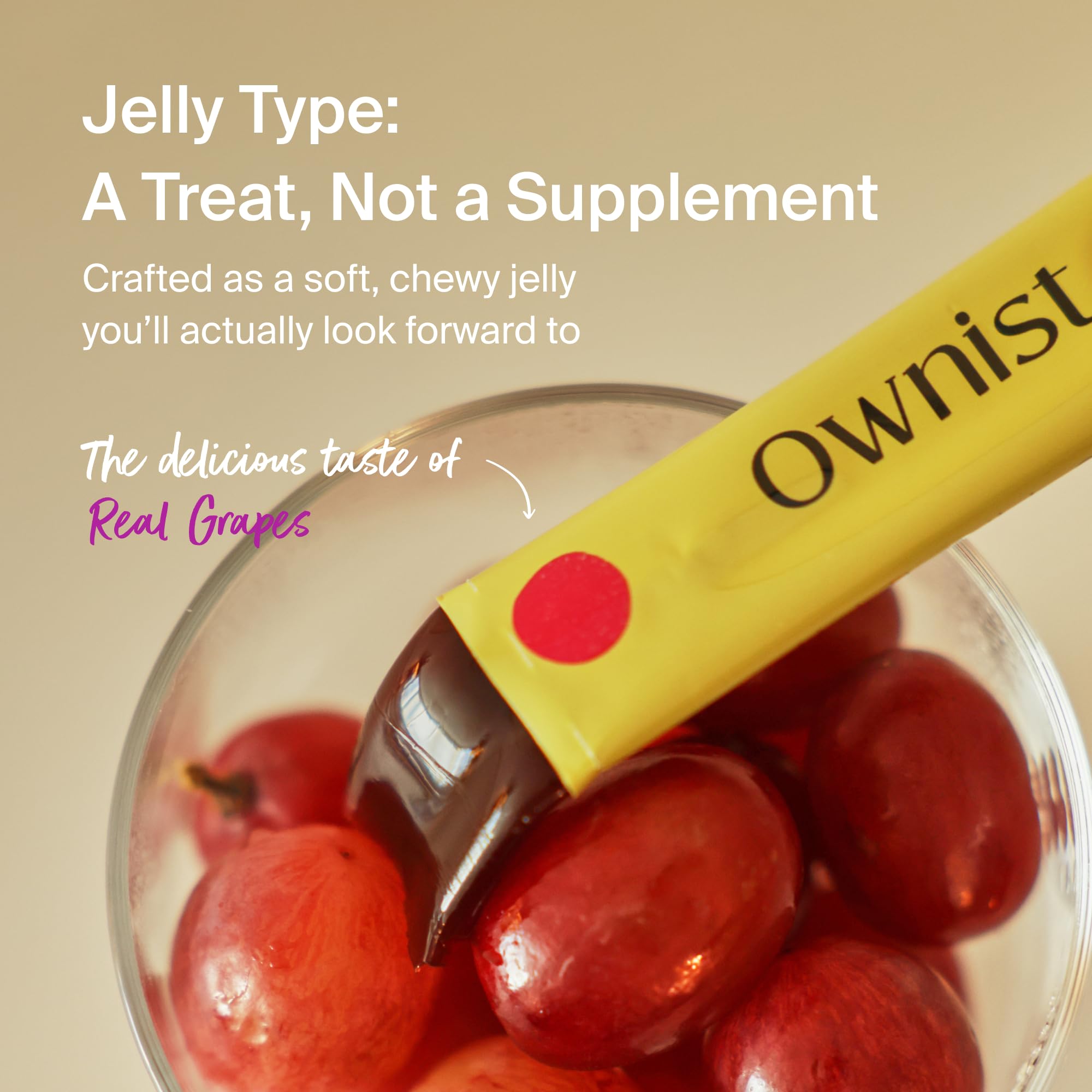 Ownist Triple Shine Gelée Raisin : ingrédients traçables et sans artificiels