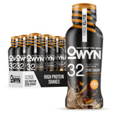 OWYN Pro Elite: shake versé dans un verre, récupération musculaire grâce aux protéines végétales.