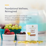 Oxiceutics D&O Glow – bouteille de 30 capsules, prise quotidienne pratique.