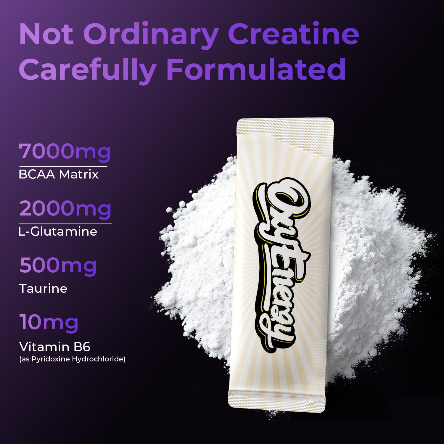 OxyEnergy BCAA Powder ratio 2-1-1, soutien récupération et synthèse protéique.