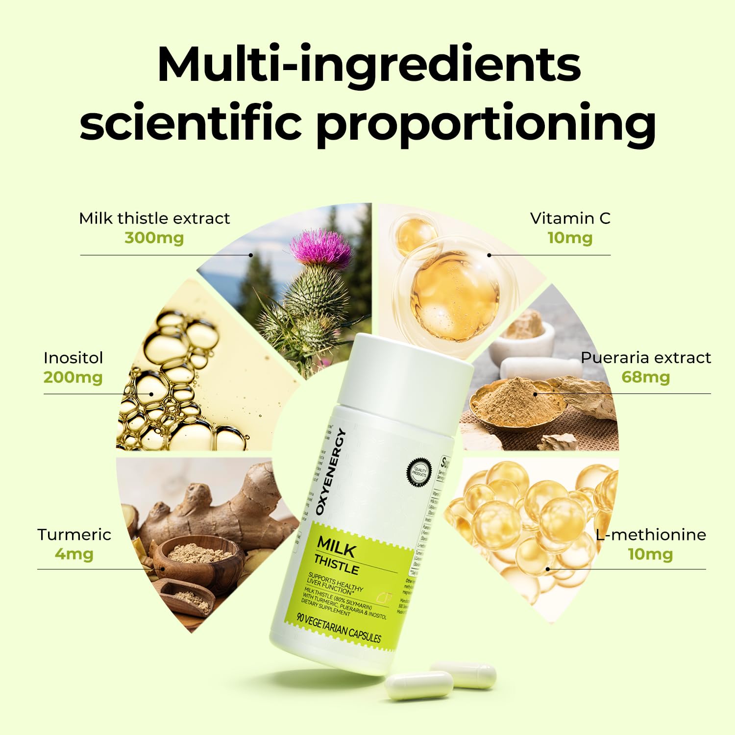 OxyEnergy - capsules végétariennes sans gluten pour usage quotidien.