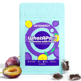 Gomme OxyEnergy prune – bouteille pratique pour votre routine quotidienne.