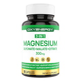 OxyEnergy Triple Magnesium: bouteille montrant la posologie pour une absorption maximale.