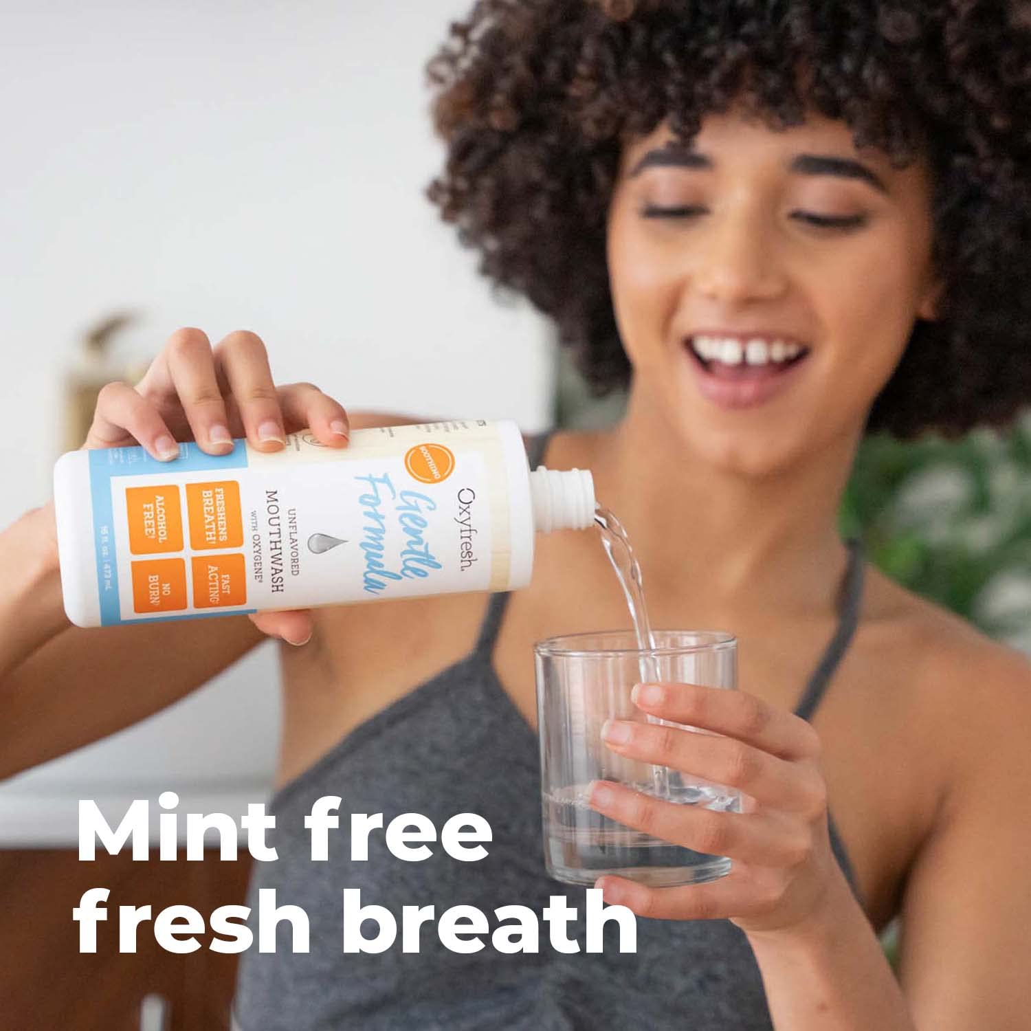 Oxyfresh, bouteille fabriquée aux États-Unis, qualité et sécurité.