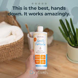 Oxyfresh, bouteille sans arôme, adaptée aux goûts sensibles.