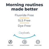 Oxyfresh dentifrice fraîcheur haleine, sensation durable après brossage.