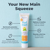 Oxyfresh dentifrice ingrédients huiles essentielles citrouillant pour haleine naturelle.