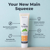 Texture cremeuse du dentifrice sans fluor d Oxyfresh Pro Formula