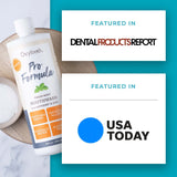 Oxyfresh Pro Formula Fresh Mint, sans alcool assure une expérience douce et rafraîchissante.