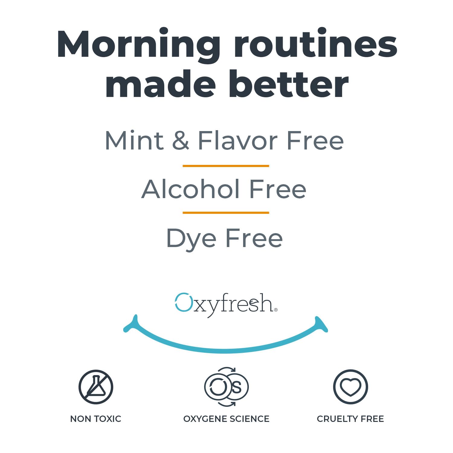 Oxyfresh, flacon pratique pour routine buccale quotidienne.