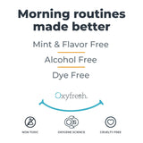 Oxyfresh, flacon pratique pour routine buccale quotidienne.